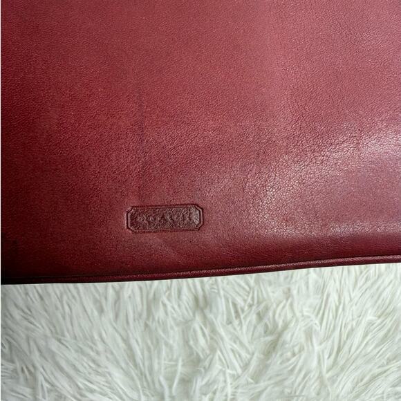 Vintage COACH y2k Red Slim Money Make up Cosmetic Case - Picture 7 of 14